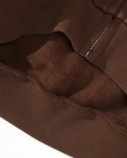 Zip-Thru Hoods|Pullover Hoods-Butter Goods Niai Zip-Thru Hood, Wahed Brown