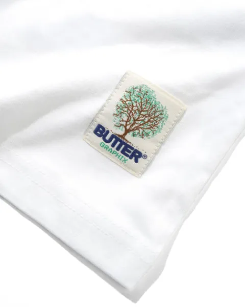 T-Shirts-Butter Goods Organic Tee, White