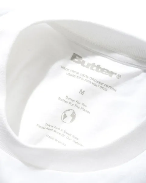 T-Shirts-Butter Goods Organic Tee, White