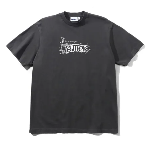 T-Shirts-Butter Goods Pay Up Tee, Charcoa