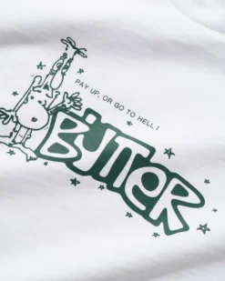 T-Shirts-Butter Goods Pay Up Tee, White