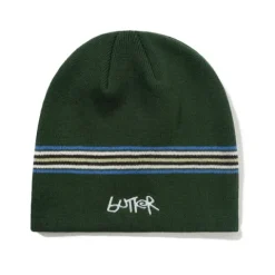 Hats|Beanies-Butter Goods Pier Skully Beanie, Moss