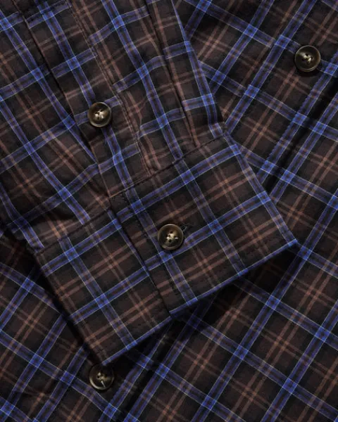 Shirts| Shirts-Butter Goods Paid hirt, Brown / Cobat