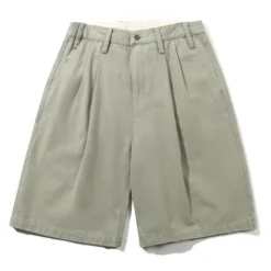 Denim Shorts|Shorts-Butter Goods Pleated Shorts, Washed Fatigue