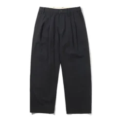 Denim Jeans|Pants-Butter Goods Pleated Trousers, Washed Black