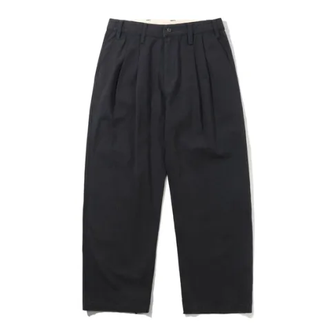 Denim Jeans|Pants-Butter Goods Pleated Trousers, Washed Black