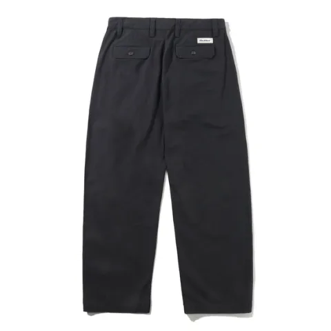 Denim Jeans|Pants-Butter Goods Pleated Trousers, Washed Black