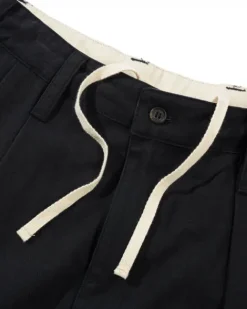 Denim Jeans|Pants-Butter Goods Pleated Trousers, Washed Black