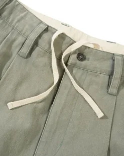 Denim Jeans|Pants-Butter Goods Pleated Trousers, Washed Fatigue