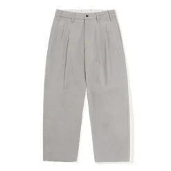 Denim Jeans|Pants-Butter Goods Pleated Trousers, Washed Light Grey