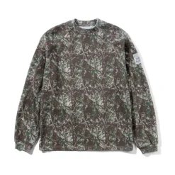 Zip-Thru Hoods|Pullover Hoods-Butter Goods Principa Crewneck, Wood Cao