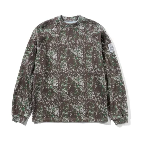 Zip-Thru Hoods|Pullover Hoods-Butter Goods Principa Crewneck, Wood Cao