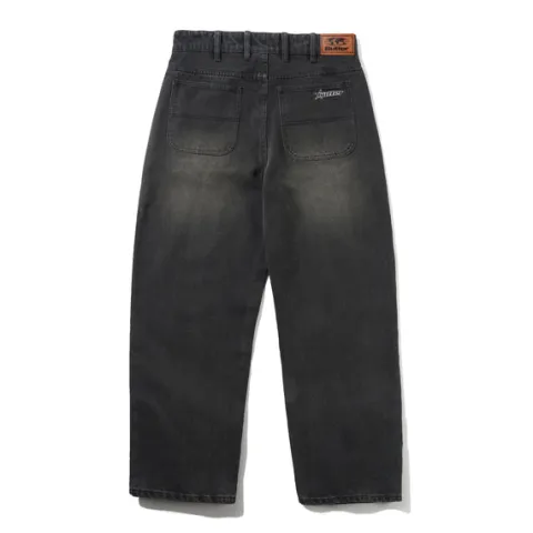 Denim Jeans|Pants-Butter Goods Racer Denim Jeans, Faded Black