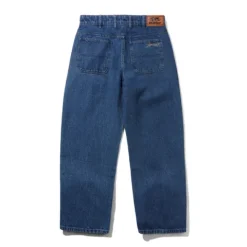 Denim Jeans|Pants-Butter Goods Racer Denim Jeans, Washed Dark Blue