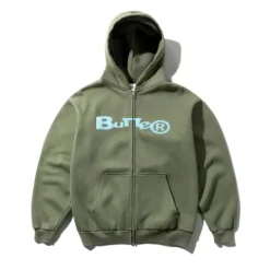 Zip-Thru Hoods|Pullover Hoods-Butter Goods Regitered Zip-Thru Hood, Du Ary