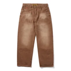Denim Jeans|Pants-Butter Goods Relaxed Denim Jeans, Distressed Brown