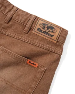 Denim Jeans|Pants-Butter Goods Relaxed Denim Jeans, Distressed Brown