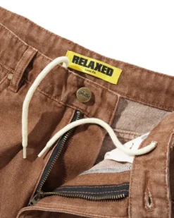 Denim Jeans|Pants-Butter Goods Relaxed Denim Jeans, Distressed Brown