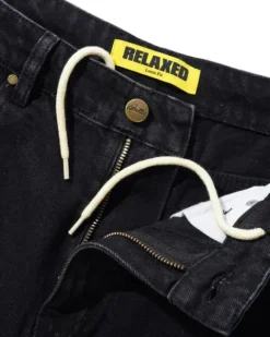 Denim Jeans|Pants-Butter Goods Relaxed Denim Jeans, Flat Black