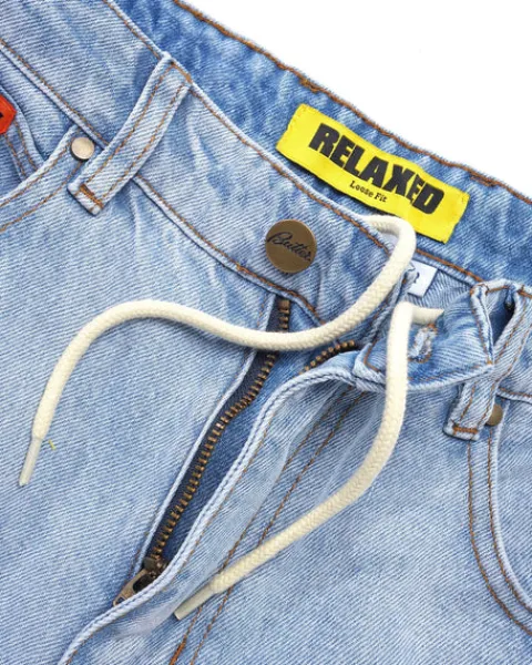 Denim Jeans|Pants-Butter Goods Relaxed Denim Jeans, Light Blue