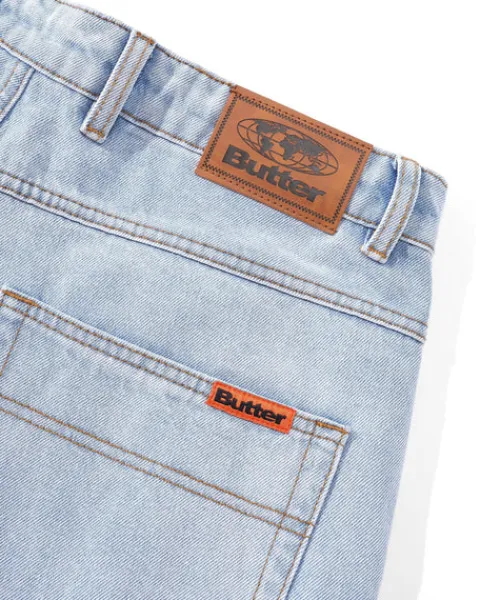Denim Jeans|Pants-Butter Goods Relaxed Denim Jeans, Light Blue