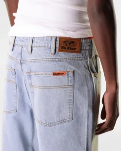 Denim Jeans|Pants-Butter Goods Relaxed Denim Jeans, Light Blue