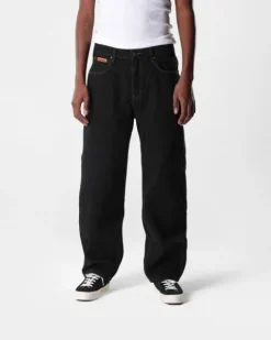 Denim Jeans|Pants-Butter Goods Relaxed Denim Jeans, Washed Black