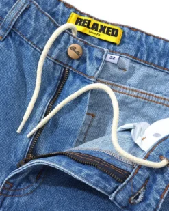 Denim Jeans|Pants-Butter Goods Relaxed Denim Jeans, Washed Indigo