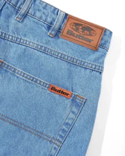 Denim Jeans|Pants-Butter Goods Relaxed Denim Jeans, Washed Indigo