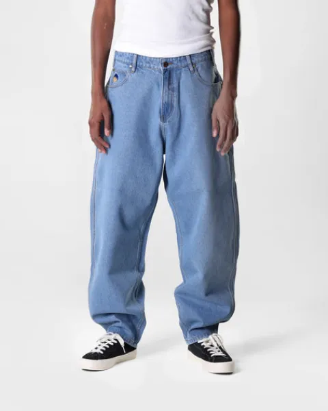 Denim Jeans|Pants-Butter Goods Santosuosso Denim Jeans, Washed Indigo