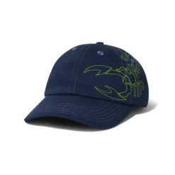 Hats|Beanies-Butter Goods Scorpion 6 Panel Cap, Navy