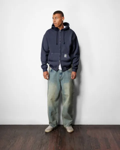 Denim Jeans|Pants-Butter Goods Scorpion Stitch Denim Jeans, Slub Black