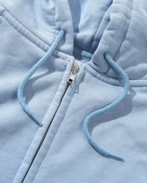 Zip-Thru Hoods|Pullover Hoods-Butter Goods crawing Zip-Thru Hood, Wahed Ocean