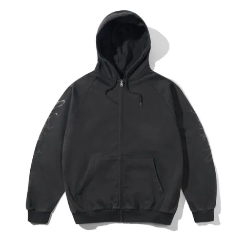 Zip-Thru Hoods|Pullover Hoods-Butter Goods crawing Zip-Thru Hood, Wahed idnight
