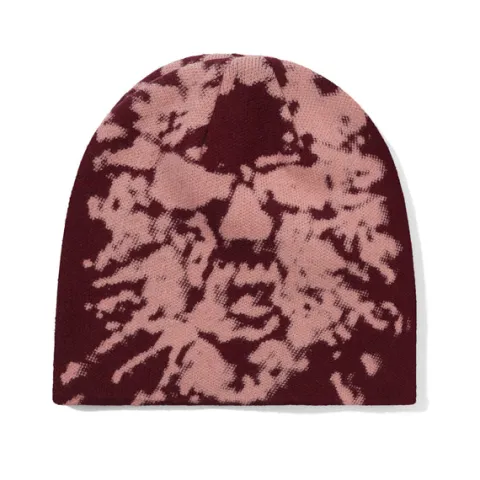 Hats|Beanies-Butter Goods Shout Skully Beanie, Port