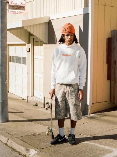 Zip-Thru Hoods|Pullover Hoods-Butter Goods ahed ogo Puover Hood, Back
