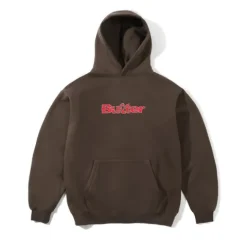 Zip-Thru Hoods|Pullover Hoods-Butter Goods ahed ogo Puover Hood, Brown
