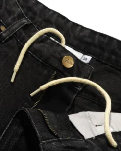Denim Jeans|Pants-Butter Goods Spike Denim Jeans, Faded Black