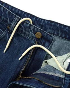 Denim Jeans|Pants-Butter Goods Straight Leg Denim Jeans, Distressed Indigo