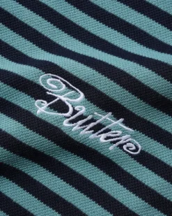 Shirts| Shirts-Butter Goods tripe Poo hirt, Navy / arine