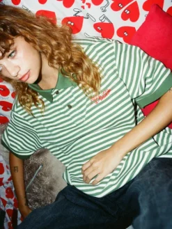 Shirts| Shirts-Butter Goods tripe Poo hirt, Navy / arine