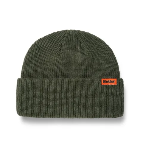 Hats|Beanies-Butter Goods Tall Wharfie Beanie, Army
