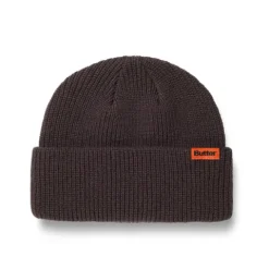 Hats|Beanies-Butter Goods Tall Wharfie Beanie, Chocolate