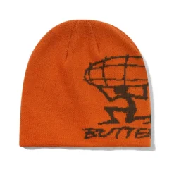 Hats|Beanies-Butter Goods Terrain Skully Beanie, Rust