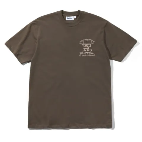 T-Shirts-Butter Goods Terrain Tee, Brown
