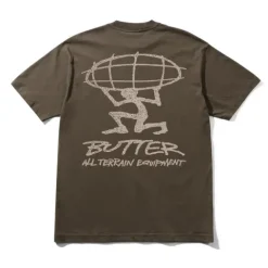 T-Shirts-Butter Goods Terrain Tee, Brown