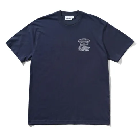 T-Shirts-Butter Goods Terrain Tee, Navy
