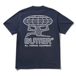 T-Shirts-Butter Goods Terrain Tee, Navy