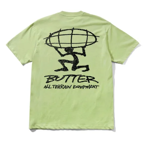 T-Shirts-Butter Goods Terrain Tee, Pitachio