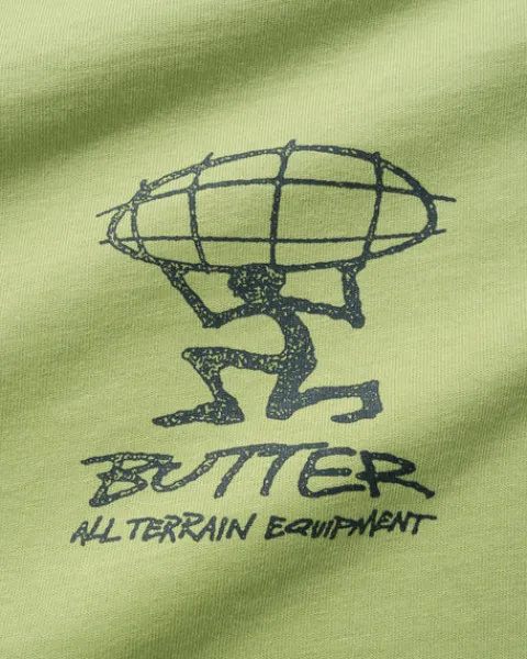 T-Shirts-Butter Goods Terrain Tee, Pitachio